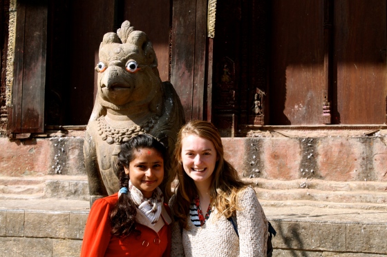 Minu and me in Bhaktapur